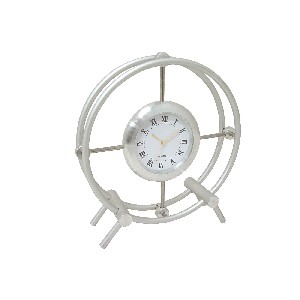 RELOJ ALUMINIO SOBREMESA FORMA RUEDA