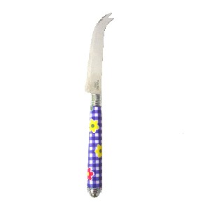 CUCHILLO DE QUESO FLOR VICHY AZUL