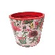 MACETERO DECOPATCH ROJA FLORES GRANDE