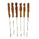 JUEGO 6 PINCHOS FONDUE COLORES FORMA 