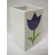 VASO BAÑO MING TULIPAN AZUL 