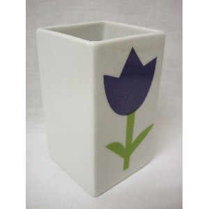 VASO BAÑO MING TULIPAN AZUL 